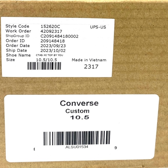 Converse Ctas High Top Shoes Skate Men Sneakers White Canvas Custom 152620C-WWW - Picture 6 of 8